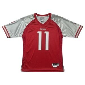 Reebok Red and Silver Kids Rockets Jersey
